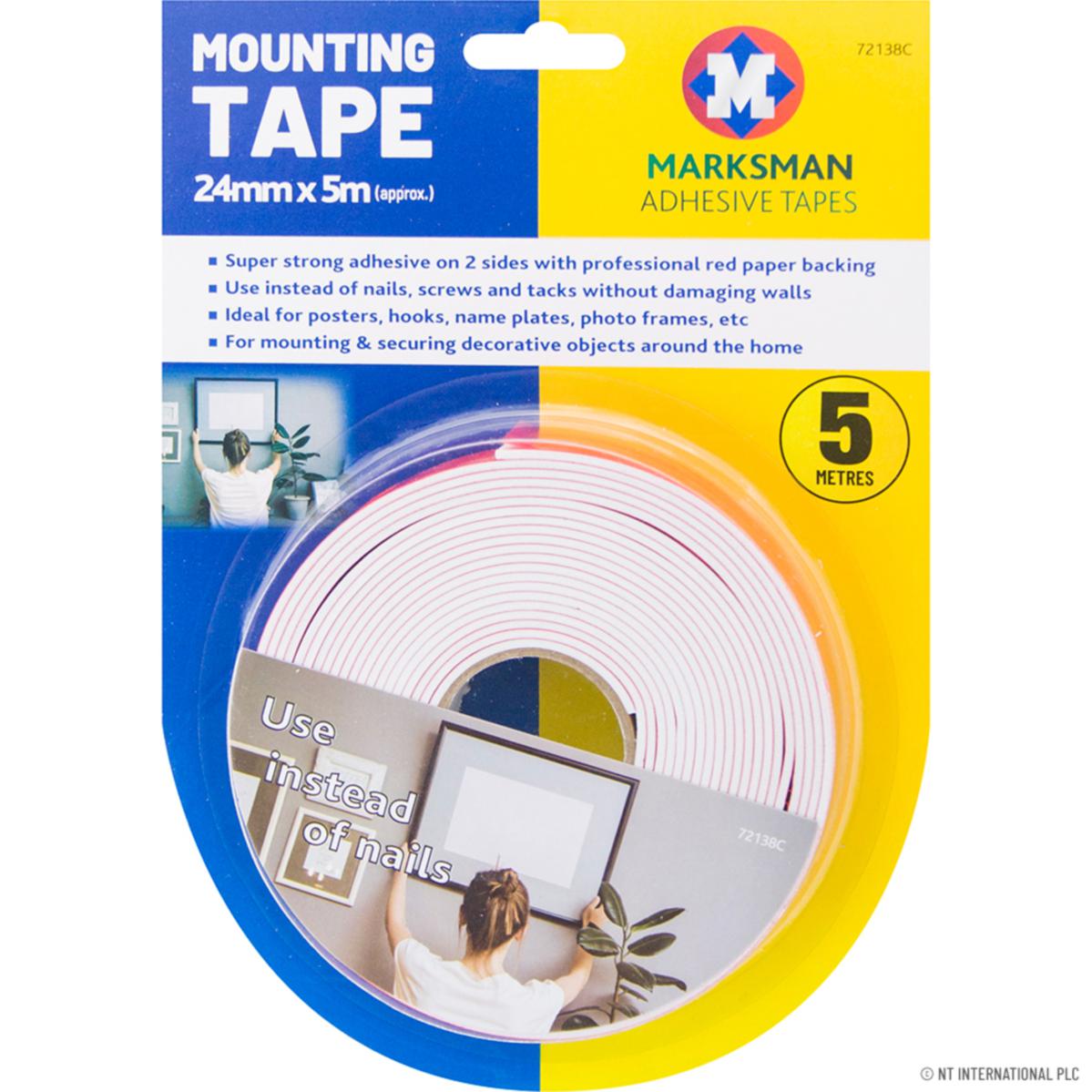 MARKSMAN RED MOUNTING TAPE 24MM X 5M. 72138C \\\KD23958