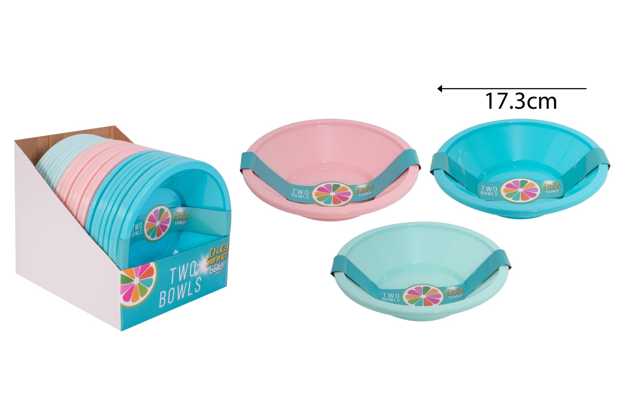 BELLO PLASTIC BOWLS 2/PK. AM2183 \\\KD23985