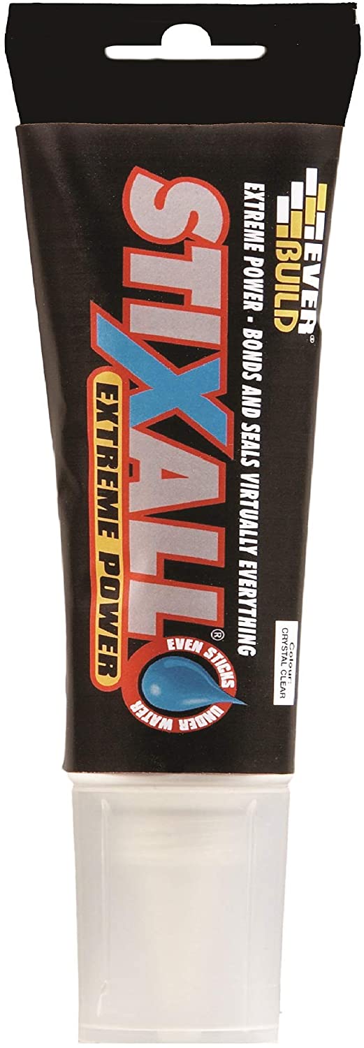 EVERBUILD STIXALL EXTREME POWER BUILDING ADHESIVE & SEALANT 80ML - CLEAR. 483124 EASISTIXCL \\\KD24019