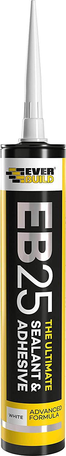 EVERBUILD EB25 THE ULTIMATE SEALANT & ADHESIVE CARTRIDGE 300ML - WHITE. EB25WE \\\KD24032