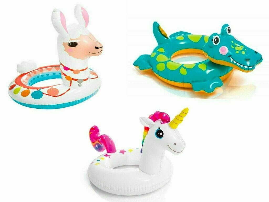 INTEX 58221NP ANIMAL DESIGN INFLATABLE SWIM RING 42" X 23"- 1 SUPPLY. TY2010 58221NP \\\KD24049