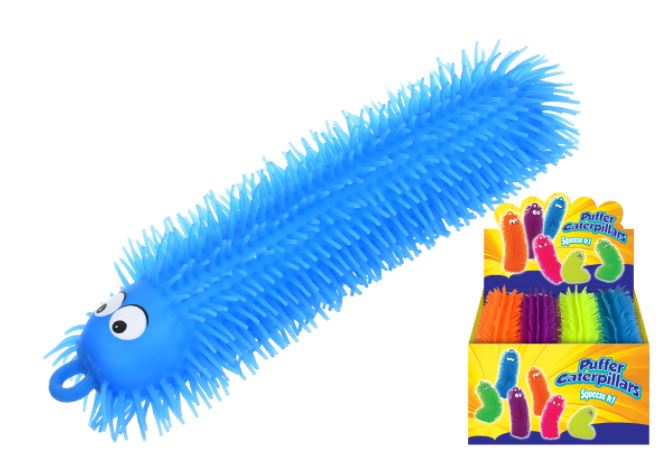 KANDY TOYS SQUEEZE PUFFER CATERPILLAR 32CM. TY5841 \\\KD24057