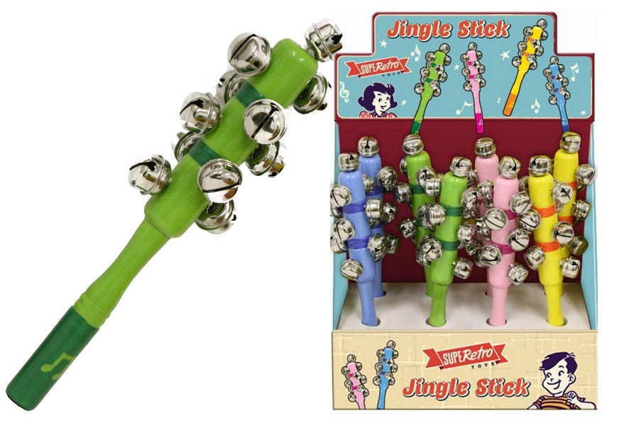 SUPERETRO TOYS WOODEN JINGLE BELL STICKS. TY8127 \\\KD24059