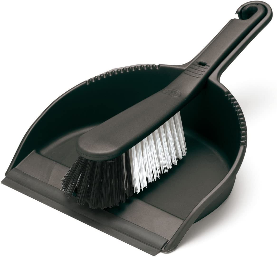 ADDIS DUSTPAN AND SOFT BRUSH SET BLACK 22.5 X 31.5 X 11 CM. 505873 \\\KD24061