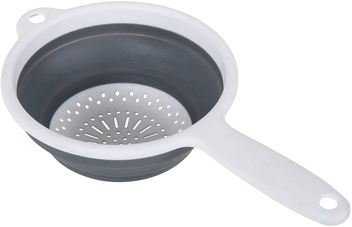 ADDIS POP & STORE SMALL COLLAPSIBLE COLANDER WITH HANDLE 6.5". 518405 \\\KD24073