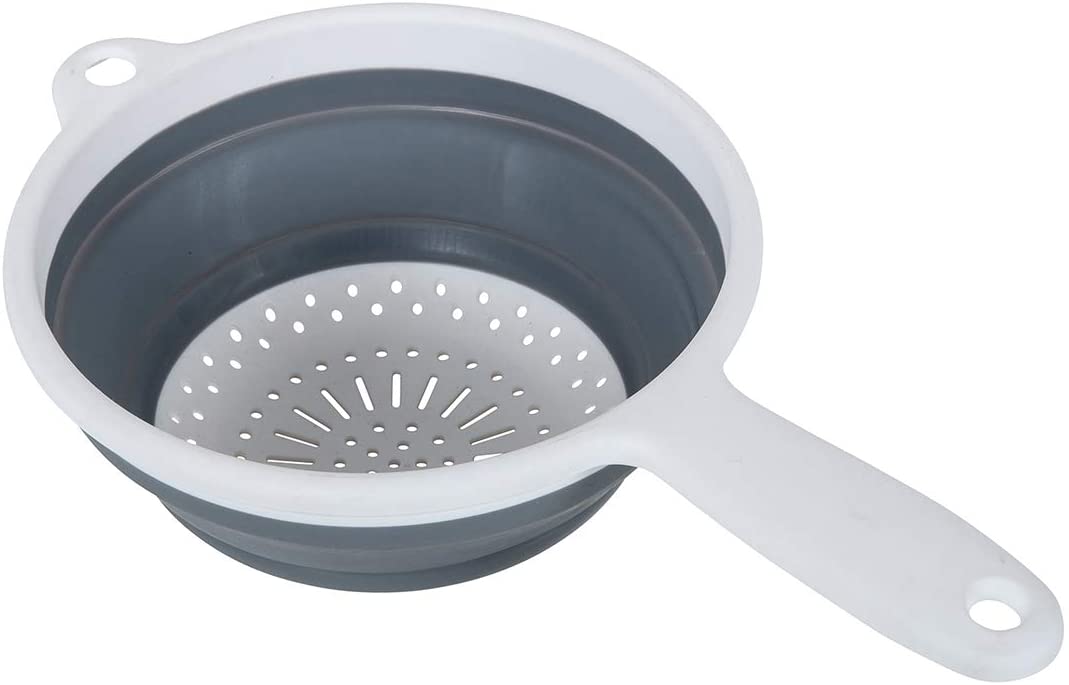 ADDIS POP & STORE MEDIUM COLLAPSIBLE COLANDER WITH HANDLE 8". 517522 \\\KD24075