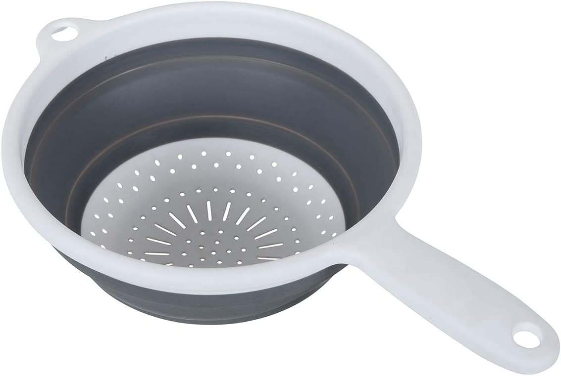 ADDIS POP & STORE LARGE COLLAPSIBLE COLANDER WITH HANDLE 9.5". 518404 \\\KD24076
