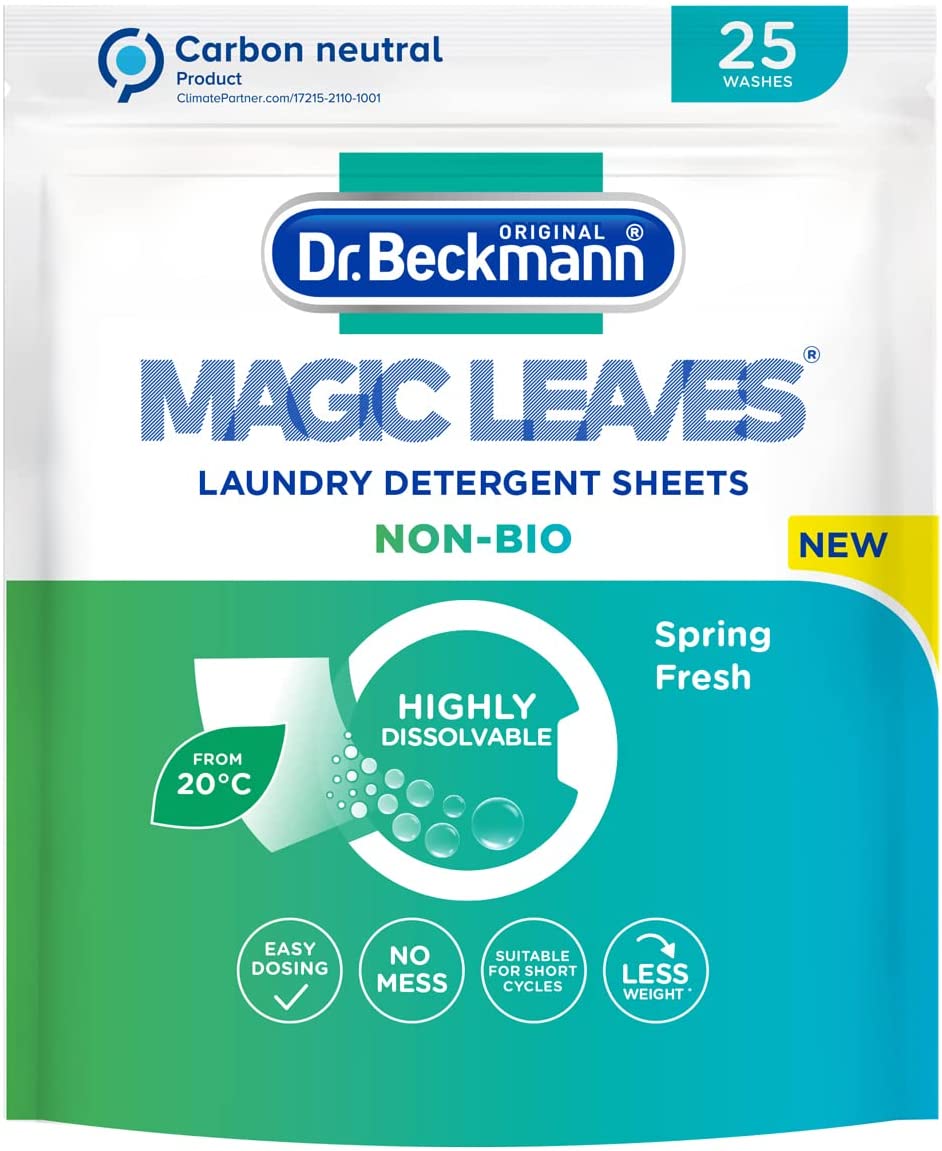 DR BECKMANN MAGIC LEAVES LAUNDRY DETERGENT SHEETS NON-BIO 25 SHEET. 2000 \\\KD24089
