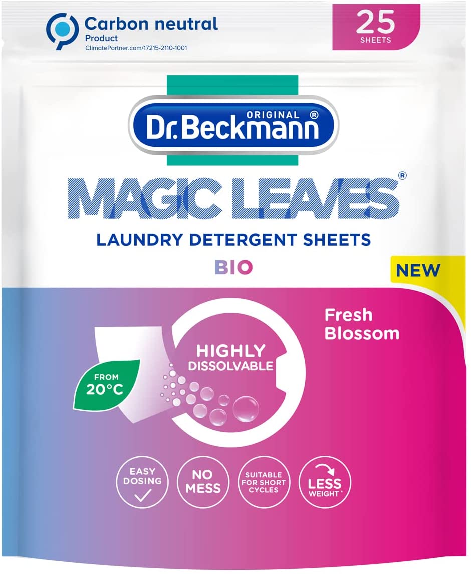 DR BECKMANN MAGIC LEAVES LAUNDRY DETERGENT SHEETS BIO 25 SHEET. DR2001 \\\KD24090