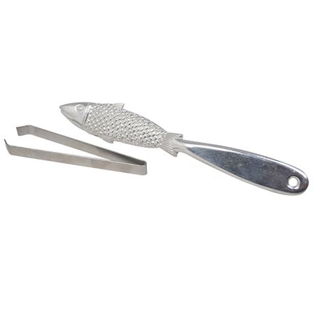 SUNNEX ALUMINIUM FISH SCALER 21.2CM AND FISH BONERL 3.5CM. A813ST \\\KD24097
