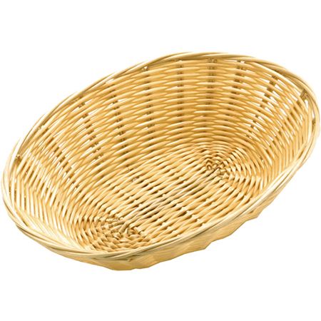 ZODIAC POLY RATTAN BASKET OVAL 23CM / 9 INCH \\\KD24110