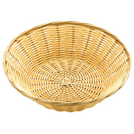 ZODIAC POLY RATTAN ROUND BASKET 25CM X 10" \\\KD24112
