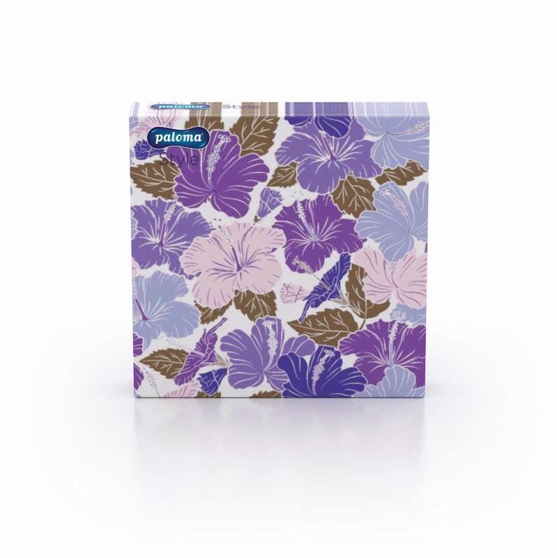 PALOMA 3 PLY SERVIETTES / NAPKINS 33CM X 33CM 20/PK - PETUNIAS FLOWER. NP33PE PETUNIAS \\\KD24148