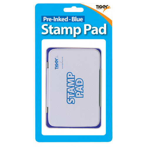 TIGER PRE-INKED BLUE STAMP PAD. T301731 \\\KD24185
