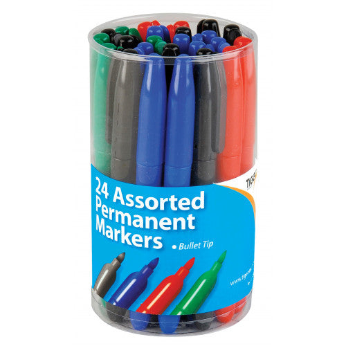 TIGER PERMENANT MARKER BULLET TIP 2MM 24/PK. T301498 \\\KD24188