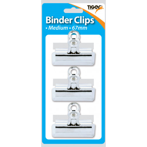 TIGER BINDER CLIPS 67MM 3/PK. T302377 \\\KD24192