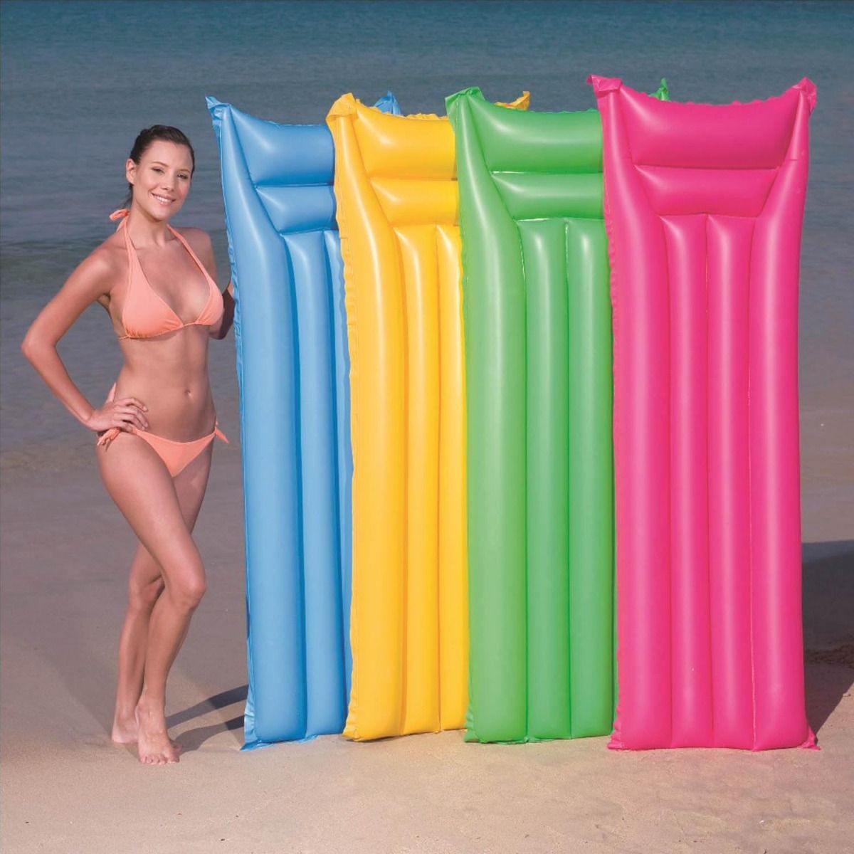 BESTWAY MATT FINISH INFLATABLE POOL LOUNGER AIR MAT / BED. BW44007-19 \\\KD24243
