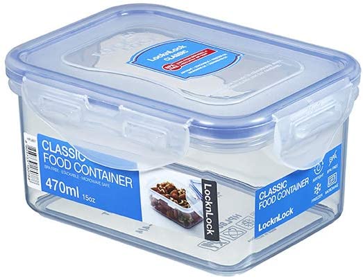 LOCK & LOCK HPL807 RECTANGULAR FOOD STORAGE CONTAINER 470ML. HPL807 \\\KD24245