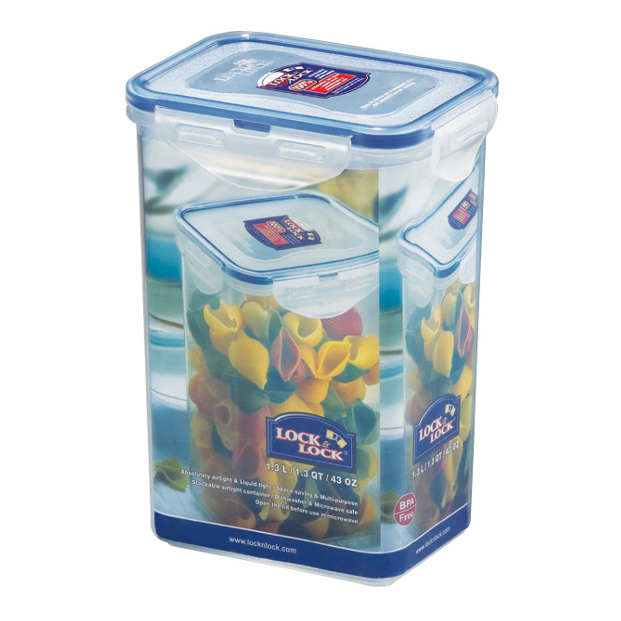 LOCK & LOCK HPL809 RECTANGULAR FOOD STORAGE CONTAINER 1.3L. MHPL809 \\\KD24247