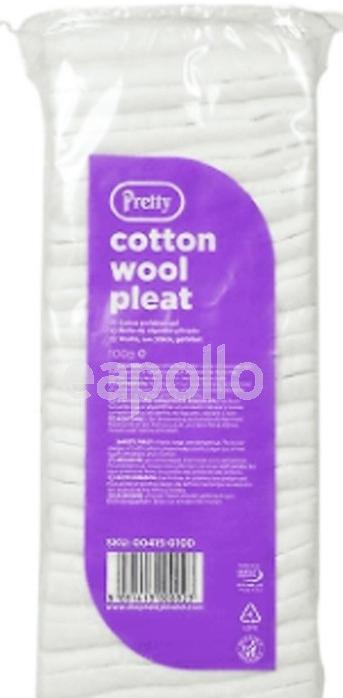 PRETTY COTTON WOOL PLEAT 50G. 00453-010D \\\KD24262
