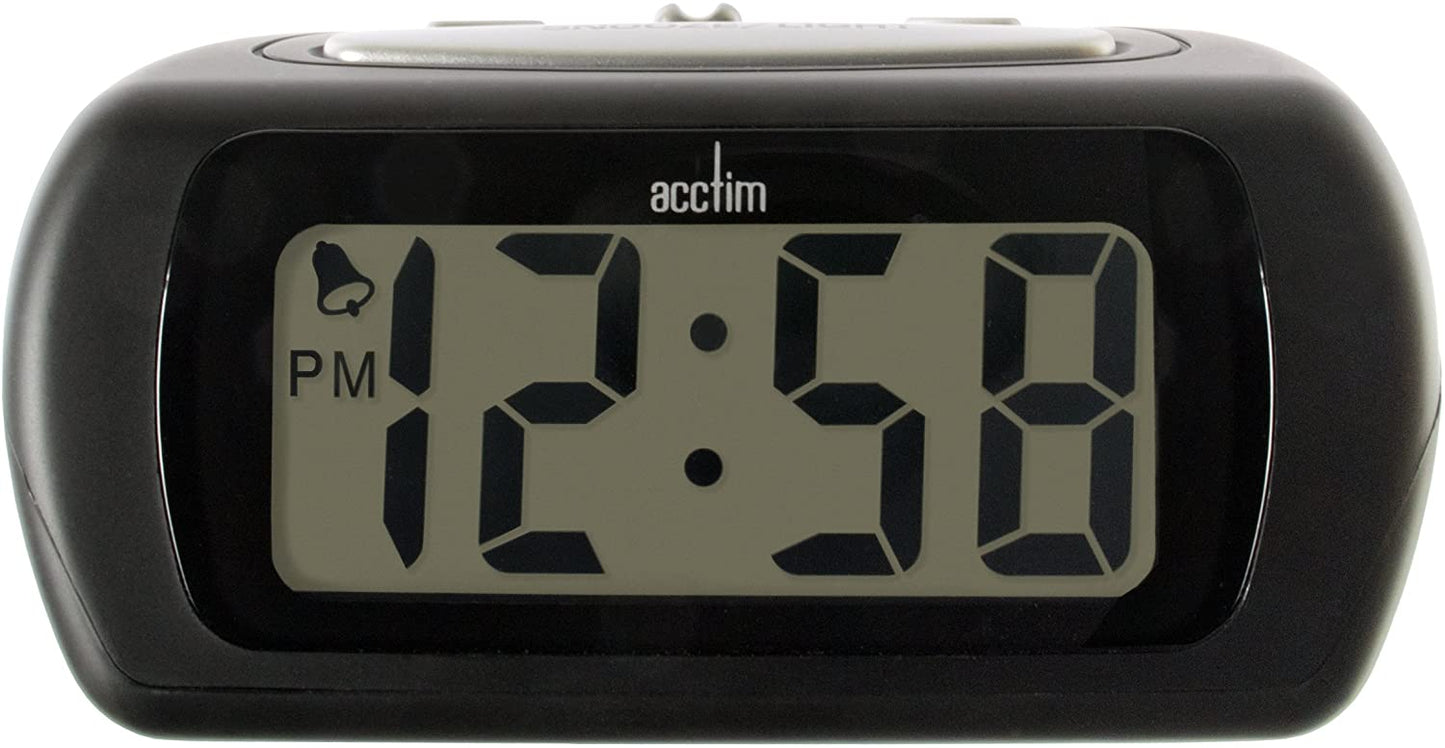 ACCTIM BLACK AURIC ALARM CLOCK. AC12343 \\\KD24265