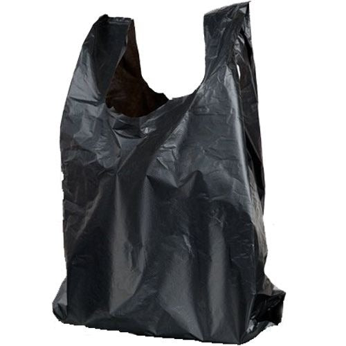 MD BLACK VEST CARRIERS BAG 11" X 17" X 21" 100/PK. 08432-LG32 \\\KD24268