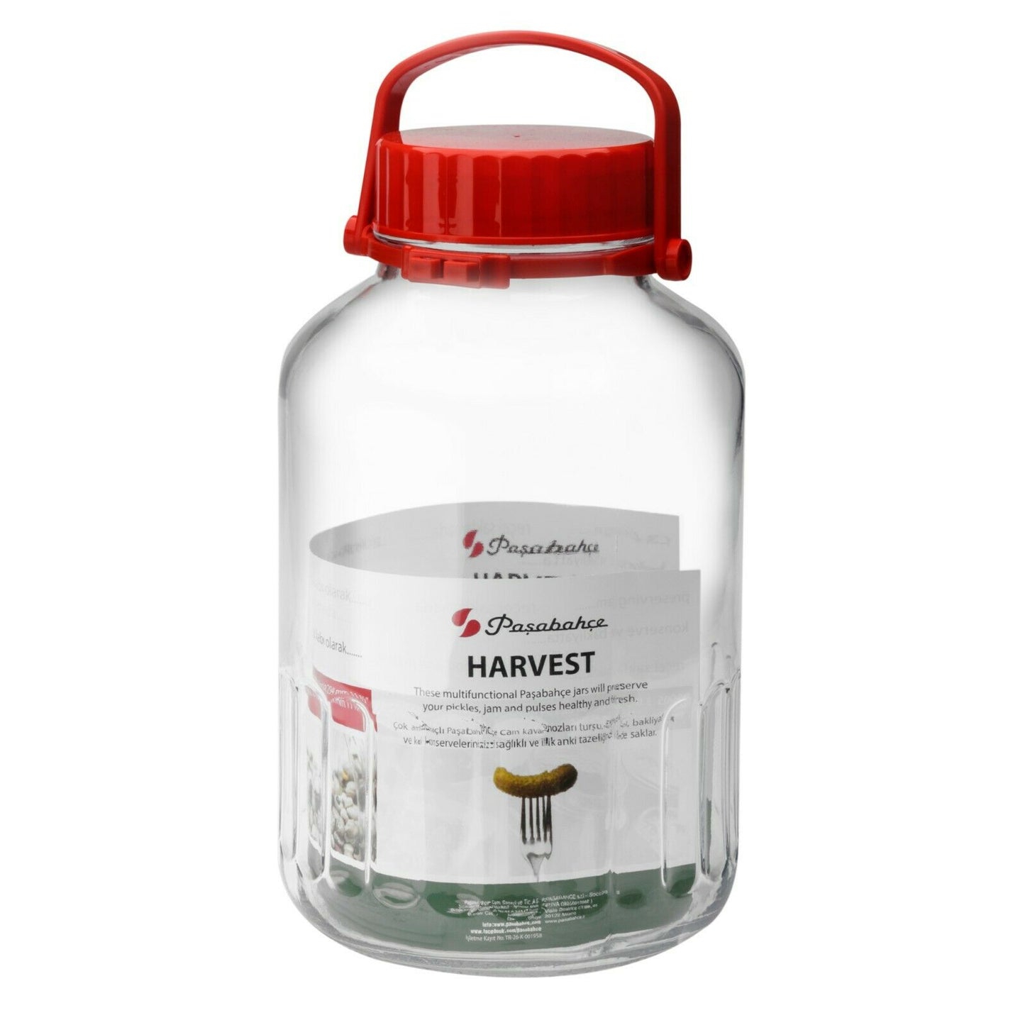 PASABAHCE HARVEST GLASS PICKLE JAR 8 LTR. 80009 \\\KD24275