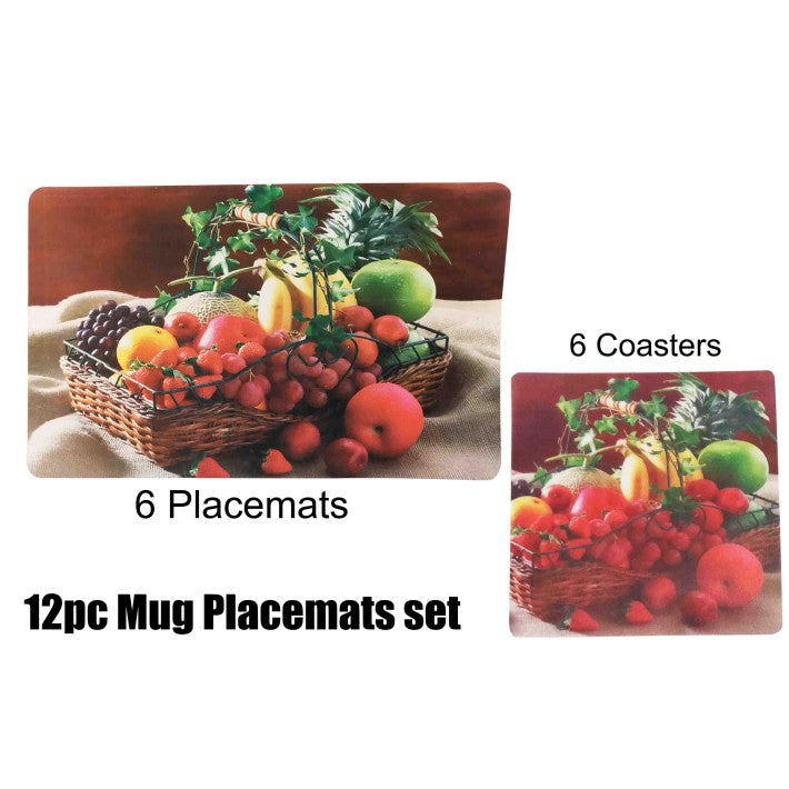 PLACEMENT & COASTER SET 6/PK (6 OF EACH). CH32045 \\\KD24281