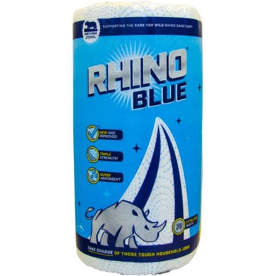 FREEDOM RHINO BLUE EXTRA JUMBO 2 PLY KITCHEN TOWEL 6 ROLLS. R0106K3BNOF01 \\\KD24283
