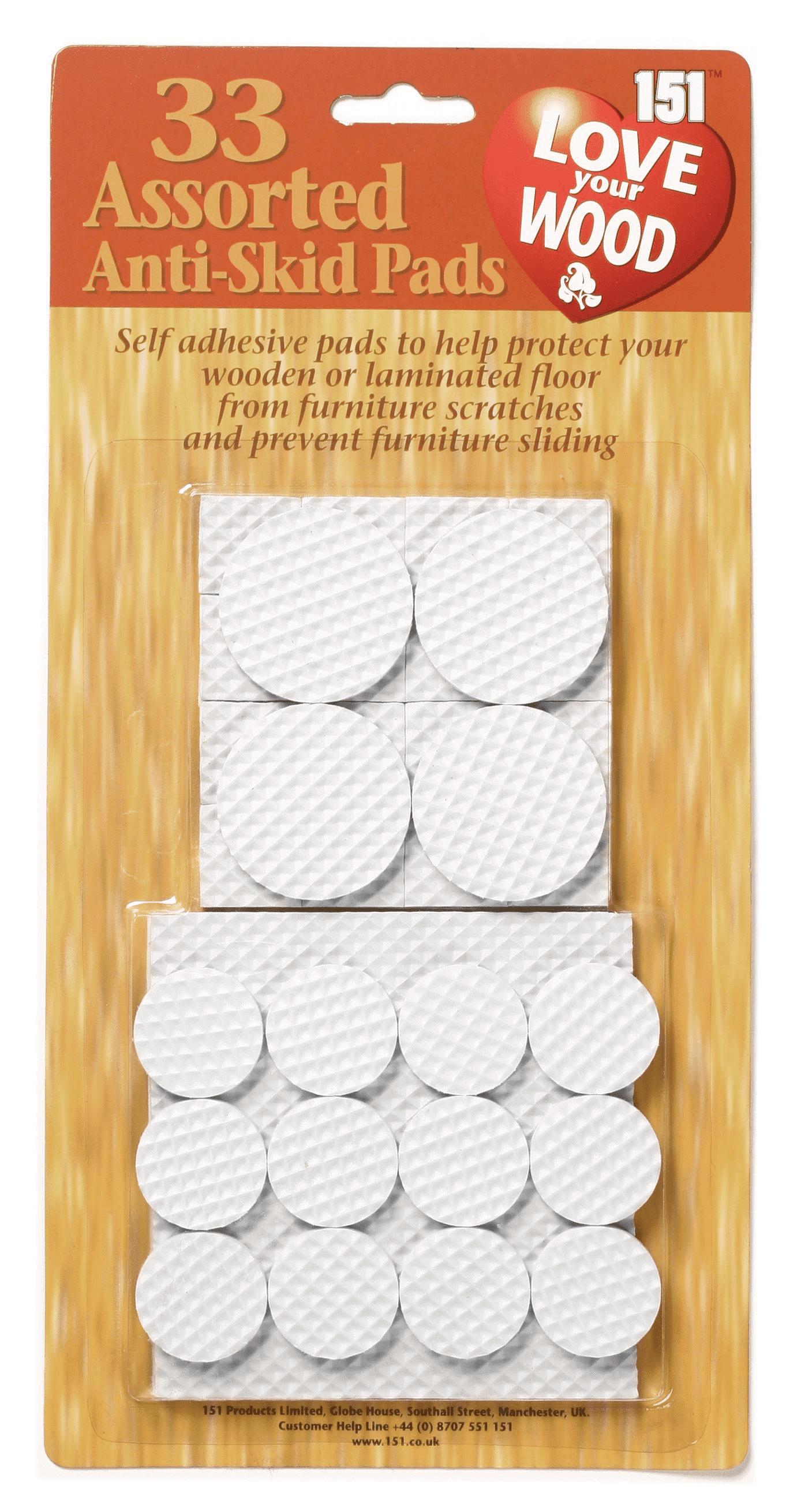 151 ASSORTED SIZE ANTI SKID PADS 33/PK. KC4396A \\\KD24303