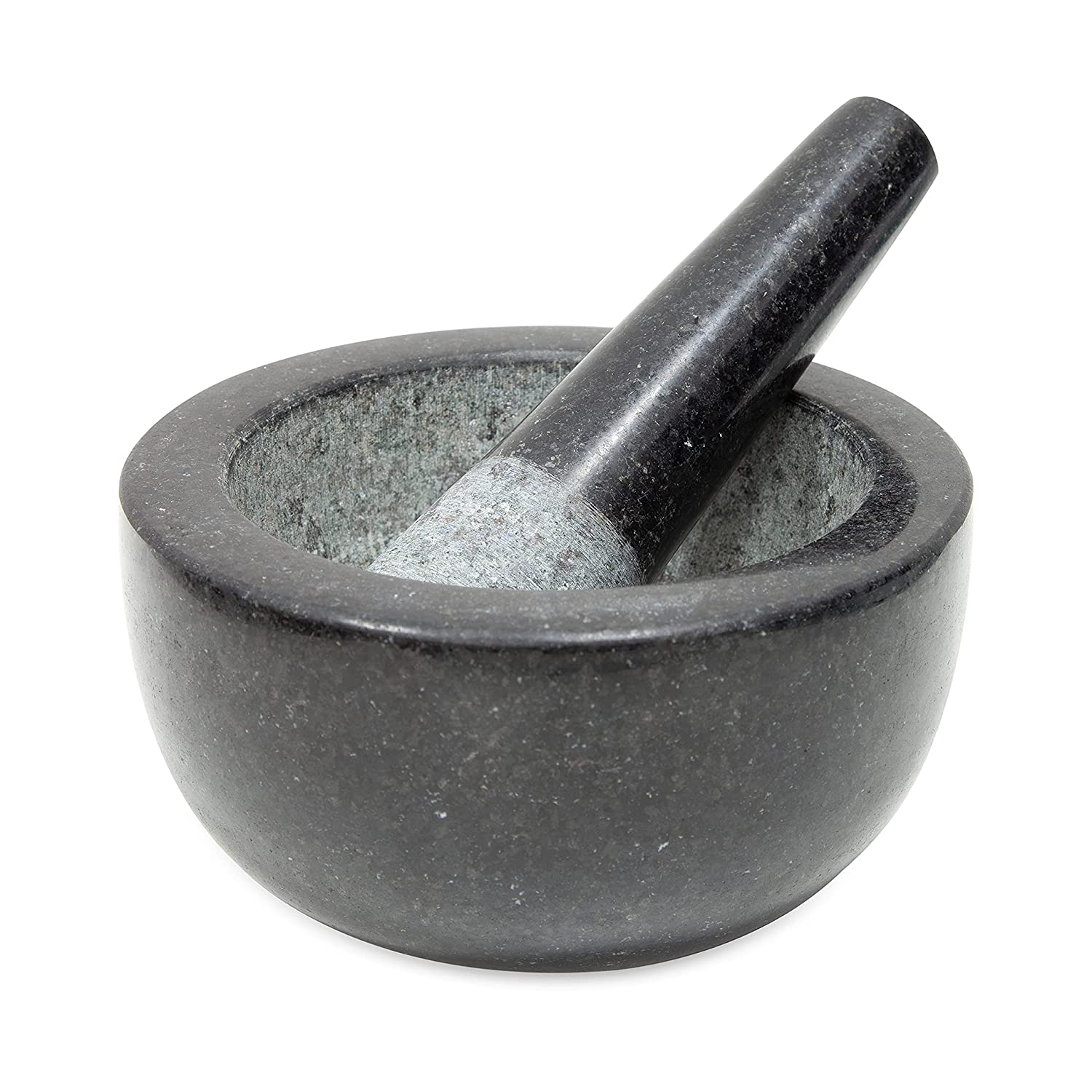BLACKMOOR GRANITE PESTLE AND MORTER 16CM. BML67969 \\\KD24326