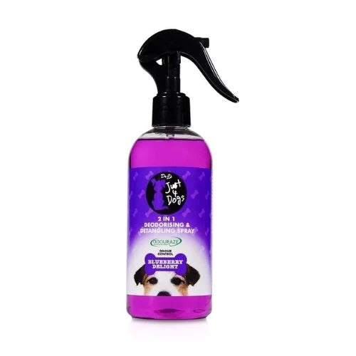 'DR J'S JUST 4 DOGS 2 IN 1 DEODORISING & DETANGLING SPRAY 300ML'||'. '||'J4DDEOSPRAY' \\\KD24366