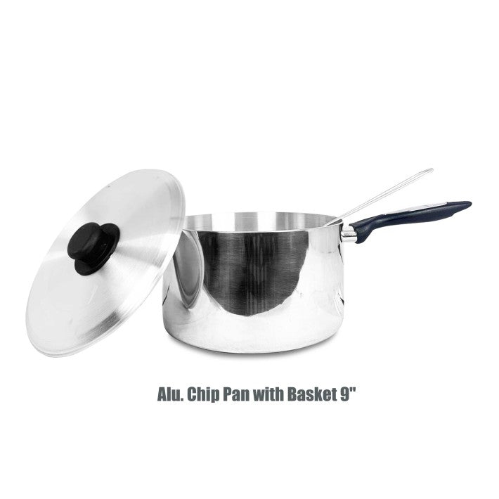 ALUMINIUM DEEP FRY / CHIP PAN 22.5CM / 9 INCH 3PCS SET. TS35520 \\\KD24372