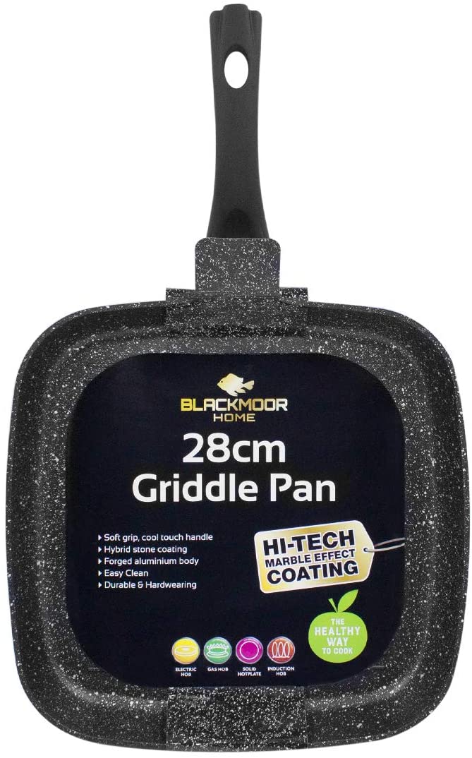 BLACKMOOR NON STICK GRIDDLE PAN 28CM. BML66170 \\\KD24422