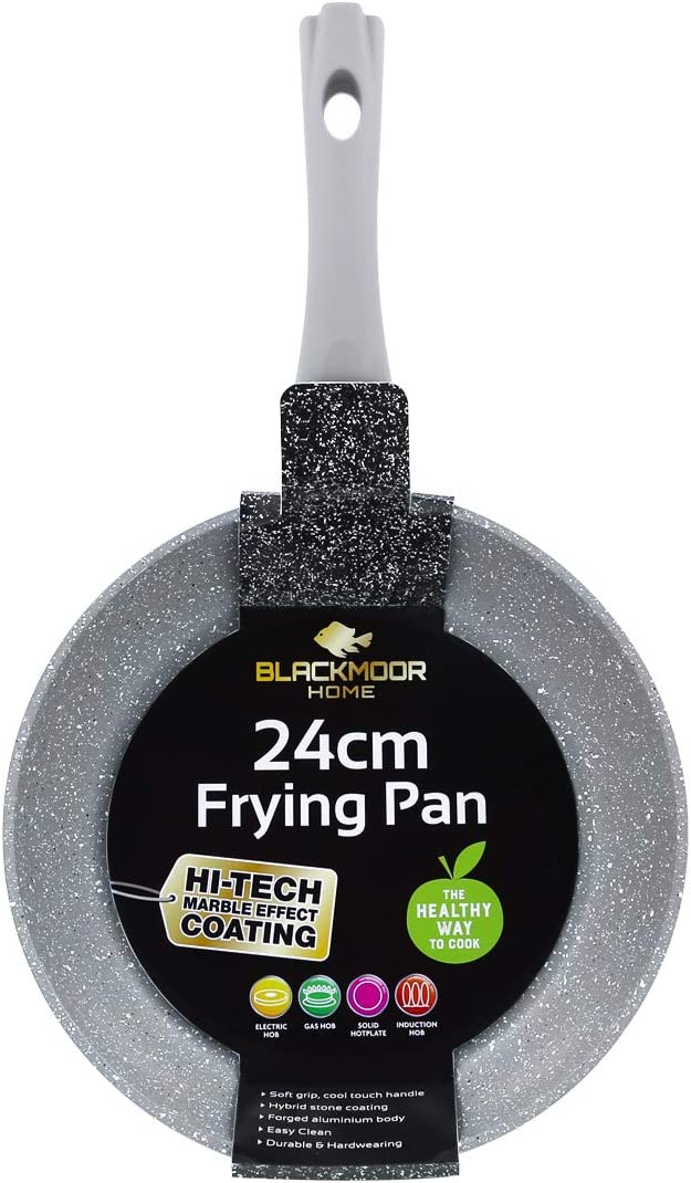BLACKMOOR NON STICK FRYING PAN 24CM - GREY. BML67109 \\\KD24424