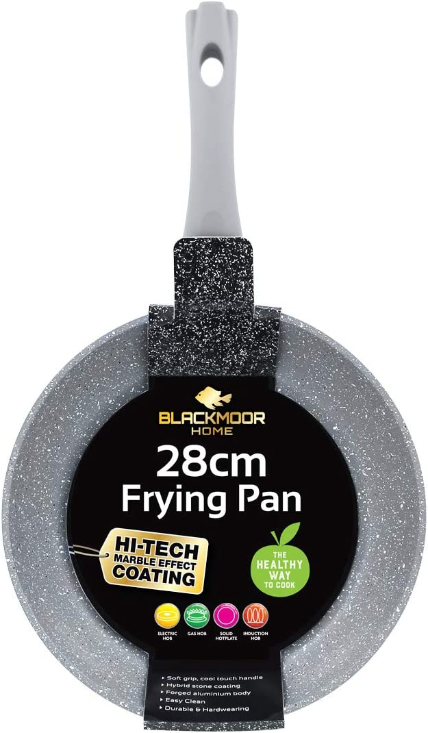 BLACKMOOR NON STICK FRYING PAN 28CM - GREY. BML67119 \\\KD24425