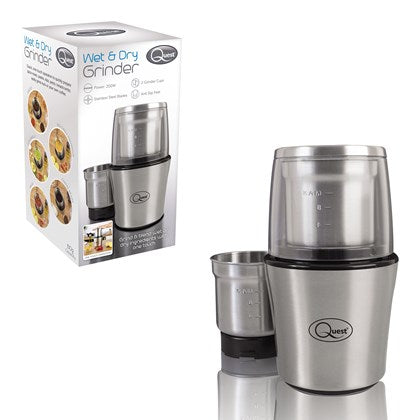 QUEST STAINLESS STEEL WET & DRY GRINDER 200W 80G. BML34170 \\\KD24447