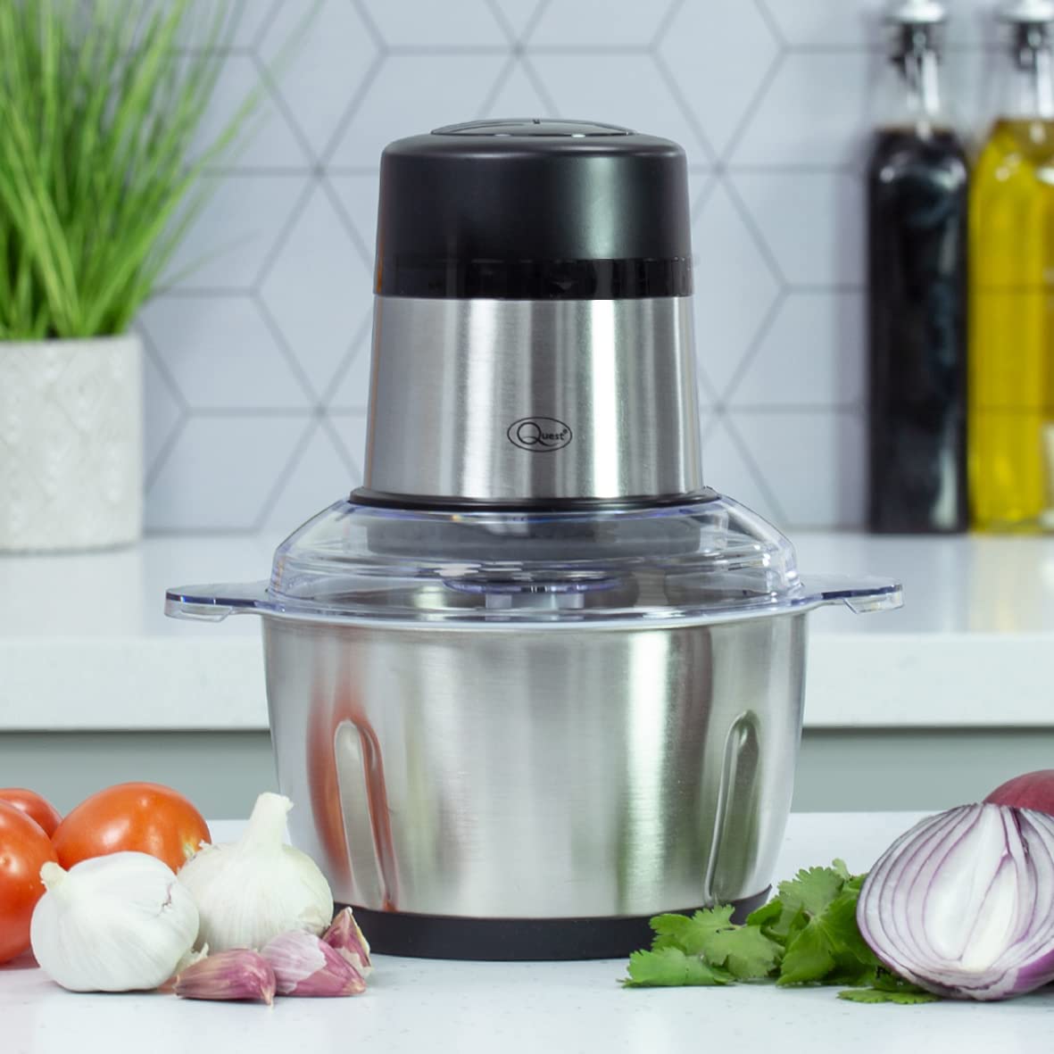 QUEST STAINLESS STEEL FOOD CHOPPER 300W 1.8L. BML31559 \\\KD24448