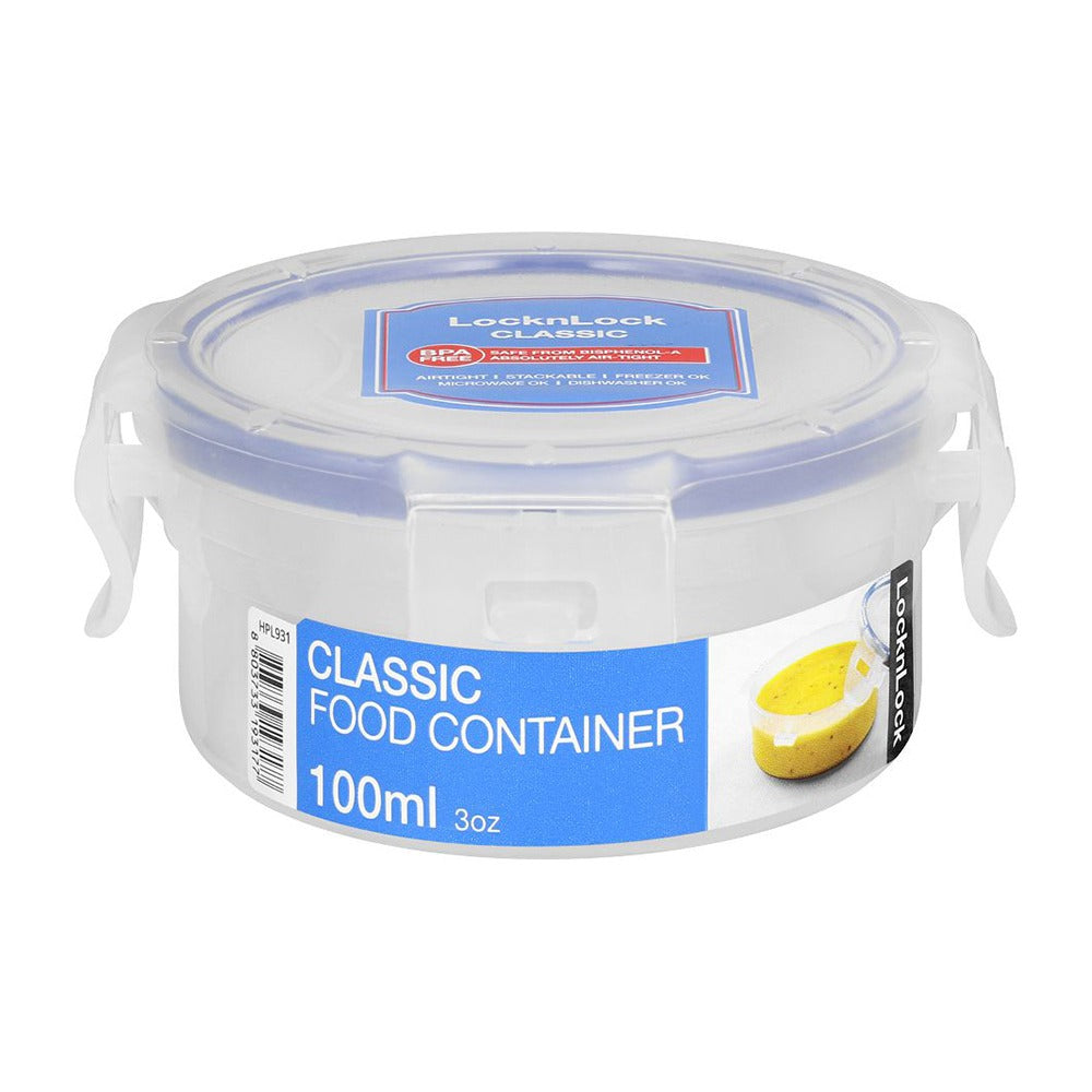 LOCK & LOCK ROUND STORAGE CONTAINER 100ML. MHPL931 \\\KD24500