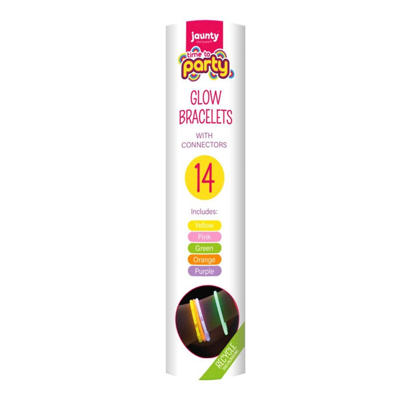 JAUNTY PARTYWARE GLOW STICKS / BRACELETS 14/PK. OL321299 \\\KD24570