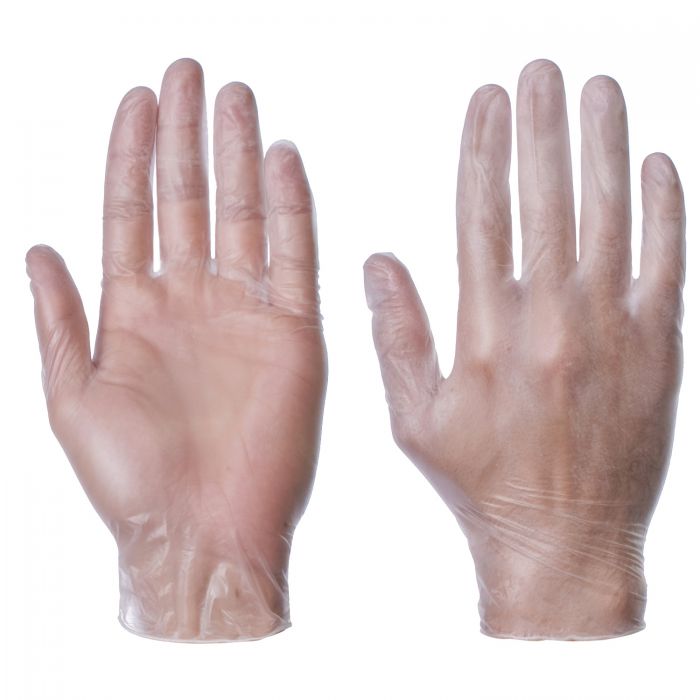 SUPERTOUCH POWDER FREE CLEAR VINYL GLOVES 100/PK - EXTRA LARGE. ST11204 \\\KD24586