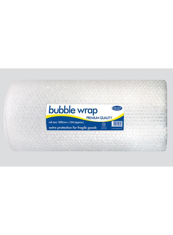 COUNTY BUBBLE WRAP ROLL 500MM X 15M. C18 \\\KD24596