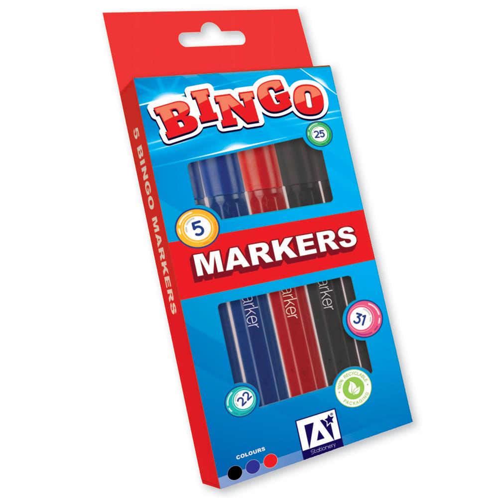ANKER STATIONERY BINGO MARKERS 4/PK. JMK/3 \\\KD24614