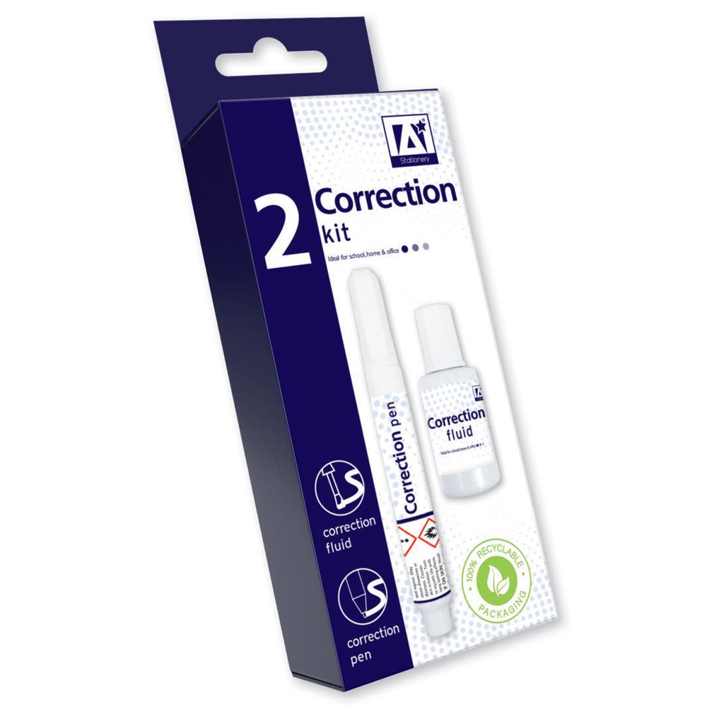 ANKER STATIONERY CORRECTION FLUID & PEN SET \\\KD24619