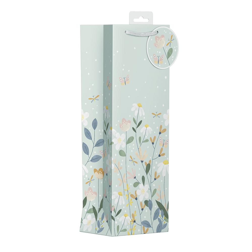 FLOWER & BUTTERFLY BOTTLE GIFT BAG. YAMGB27B \\\KD24644