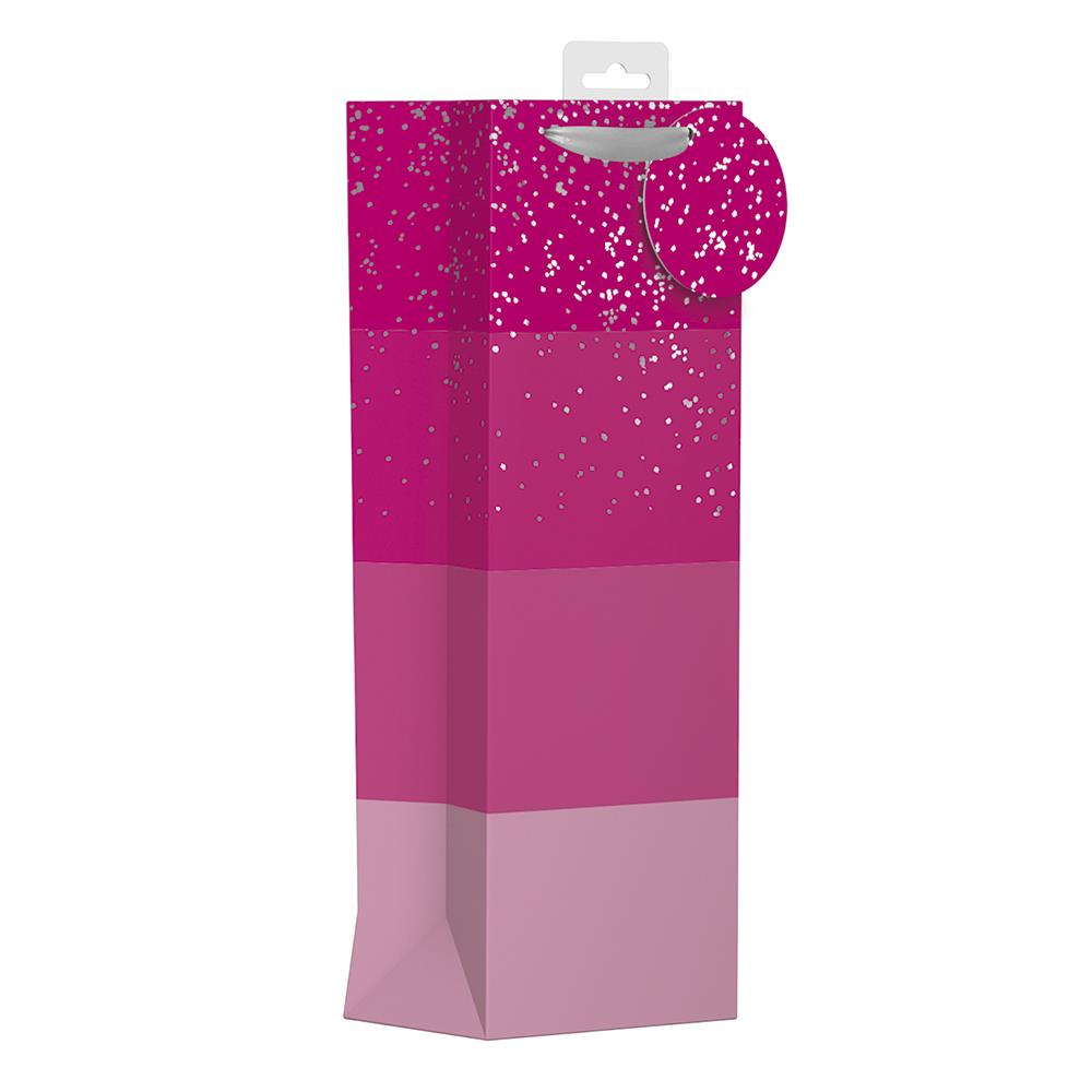 PINK STRIPE BOTTLE GIFT BAG. YAMGB03B \\\KD24648