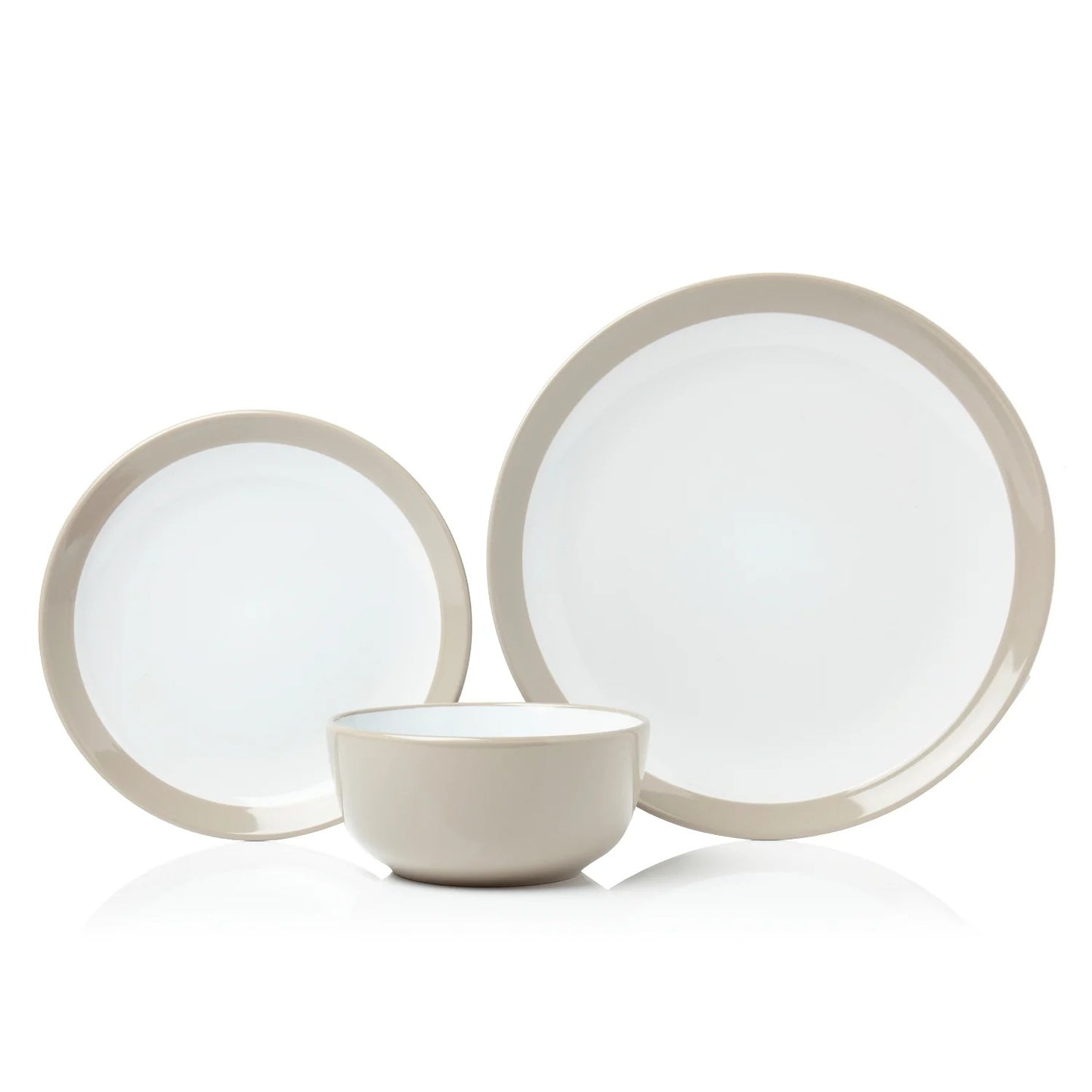 SABICHI PUTTY GLOSS BANDED DINNER SET 12PCS. 197634 \\\KD24751