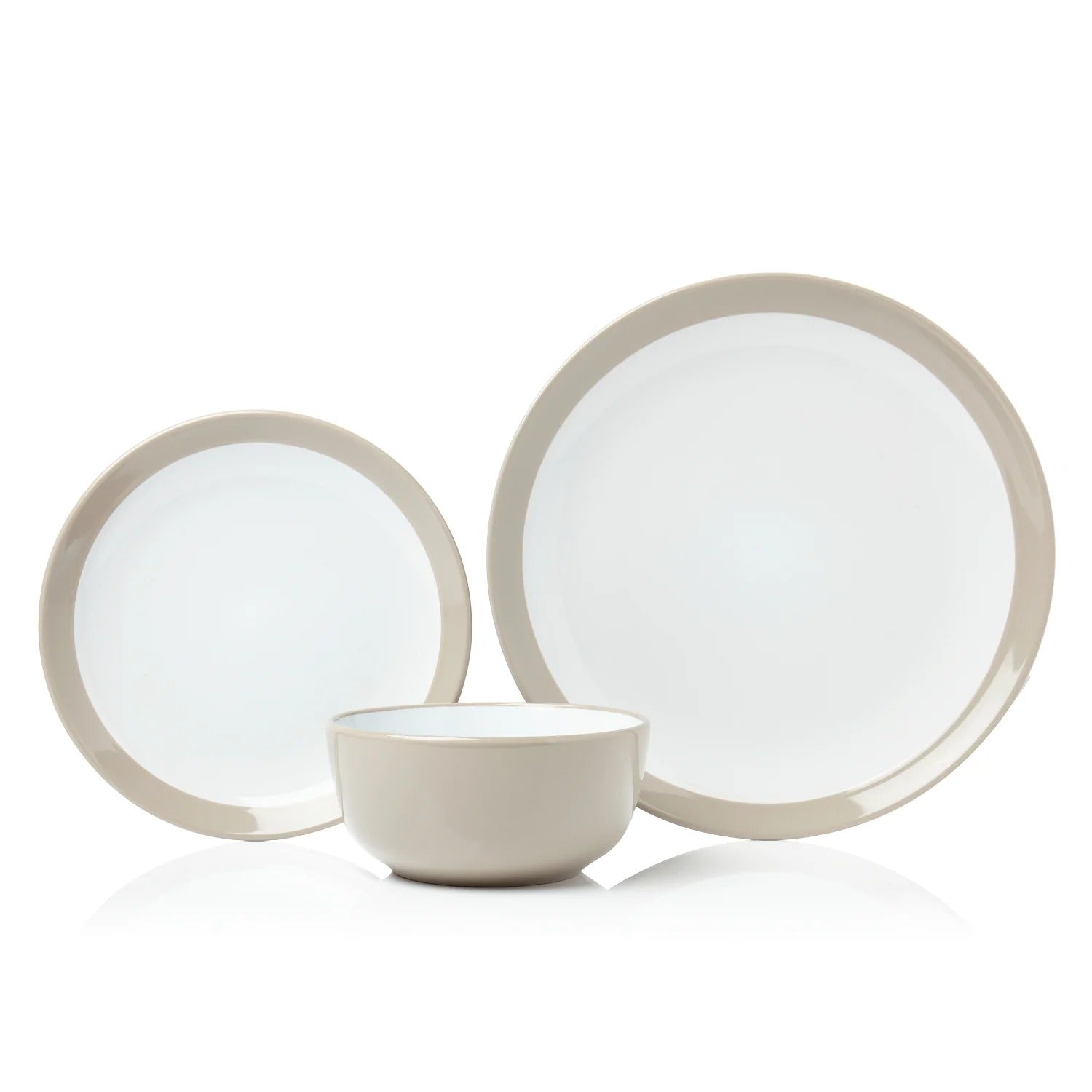 SABICHI PUTTY GLOSS BANDED DINNER SET 12PCS. 197634 \\\KD24751