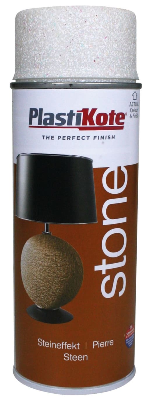 PLASTIKOTE PL9439 STONE TOUCH SPRAY ALABASTER 400ML \\\KD24788