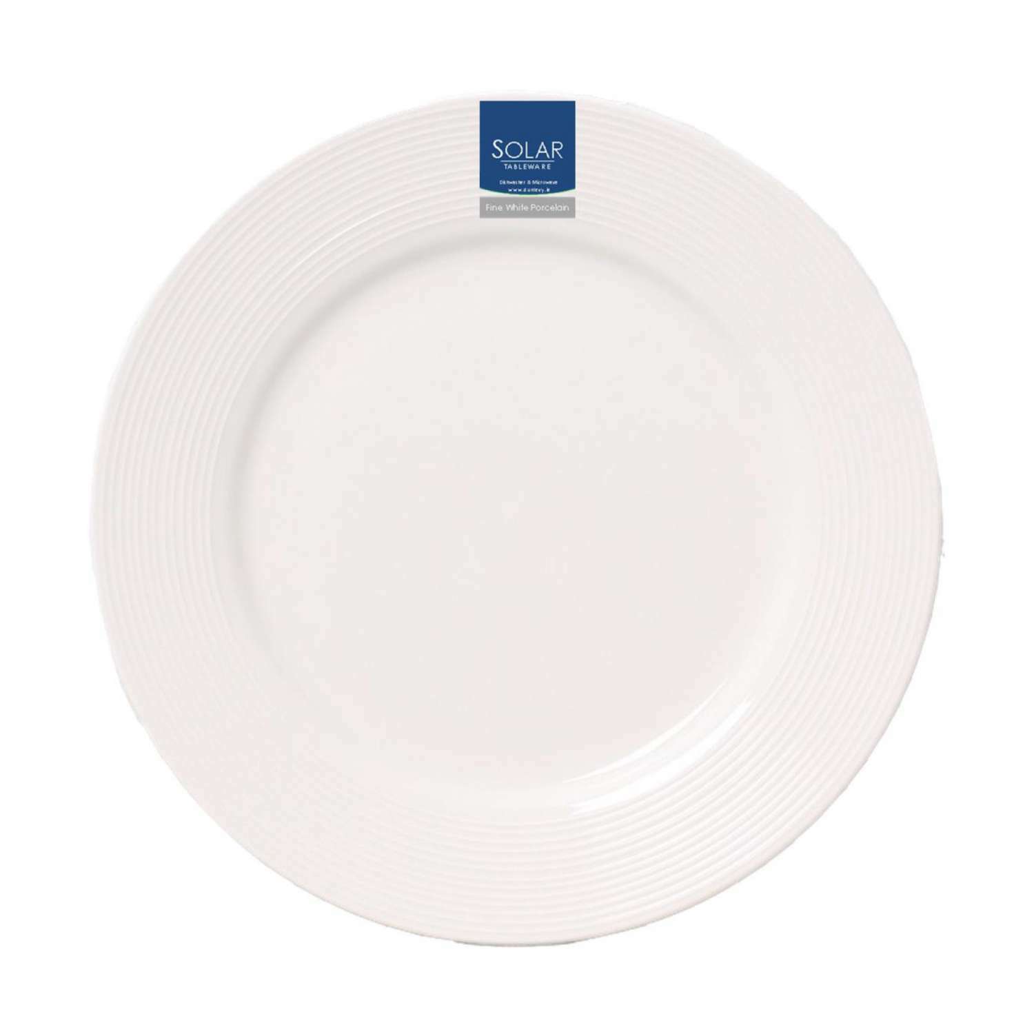 SOLAR WHITE PORCELAIN 8 INCH / 20CM SIDE / SALAD PLATE. DE7008 \\\KD24849
